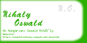 mihaly oswald business card